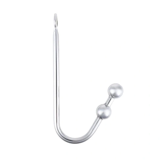 Anal Hooks Two Stainless Balls Anal 4417 Hook Steel Pleasurable 0817